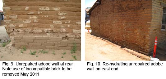 Rehydrating unrepaired wall